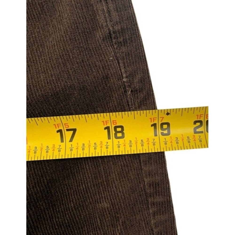 Talbots Petites Heritage Brown Corduroy Straight Leg Pants 12P Fall Preppy - Picture 12 of 16